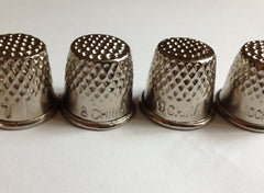 Assorted Metal Sewing Thimbles (4 Pack)