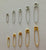 Metal Safety Pins - Various Types