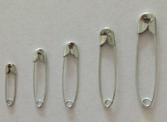 Metal Safety Pins - Various Types