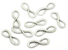 Antique Silver Infinity Charm Connectors