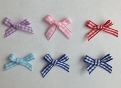 Gingham Checkered Ribbon Bows