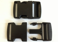 Black Delrin Side Release Buckles for Webbing