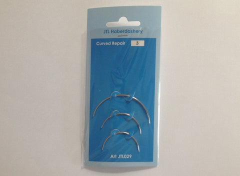 Curved Sewing Repair Needles (3 Pack)