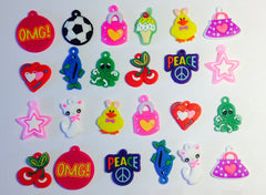 Colourful Rubber Loom Charms